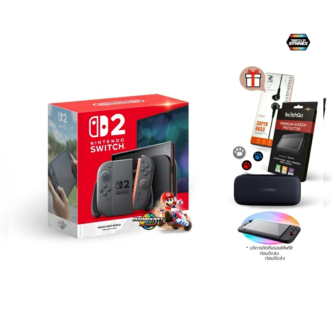 เครื่องเกม NINTENDO SWITCH 2 : MARIO KART WORLD BUNDLE สีดำ (ประกันศูนย์ไทย)_0